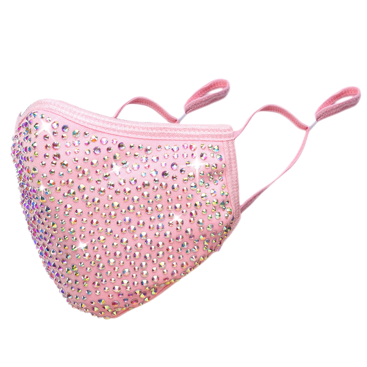 Rhinestone Pink Mask